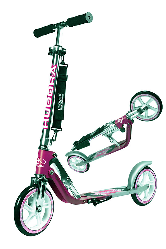 Hudora Big Wheel 205 magenta/silber Scooter Roller eBay