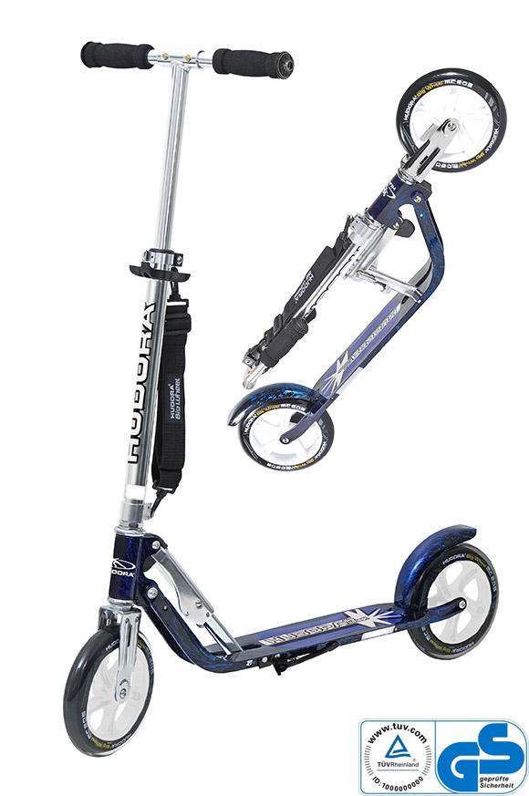 Hudora Big Wheel LB 205 blau Scooter Roller extra große Räder f