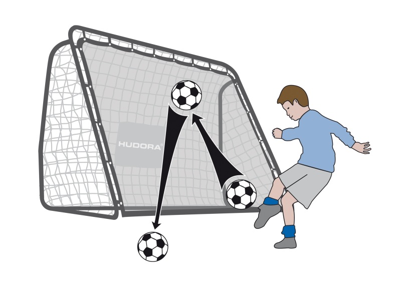 wetterbestaendiges-Fussballtor-mit-Rebound-u-Netz-213-x-152-cm-32mm-Rohr-Hudora