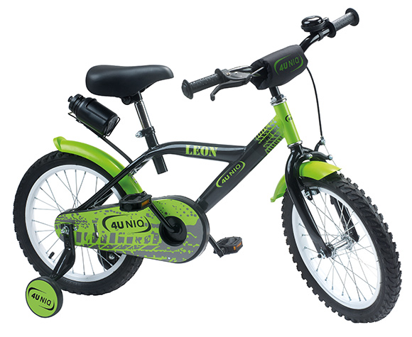 4UNIQ Fahrrad Leon 12" Kinderfahrrad 18669 schwarz