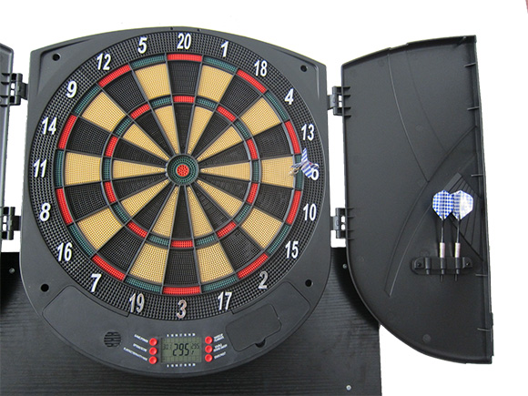 Best Sporting 862063 elektrische Dartscheibe BRIGHTON inkl. 6 Pfeile